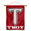 College Flags & Banners Co. Troy Trojans Double Sided House Flag and Wood Banner Pole Set - Sports Collectibles, Sports Memorabilia, Sports Fan Shop, Sports Gifts