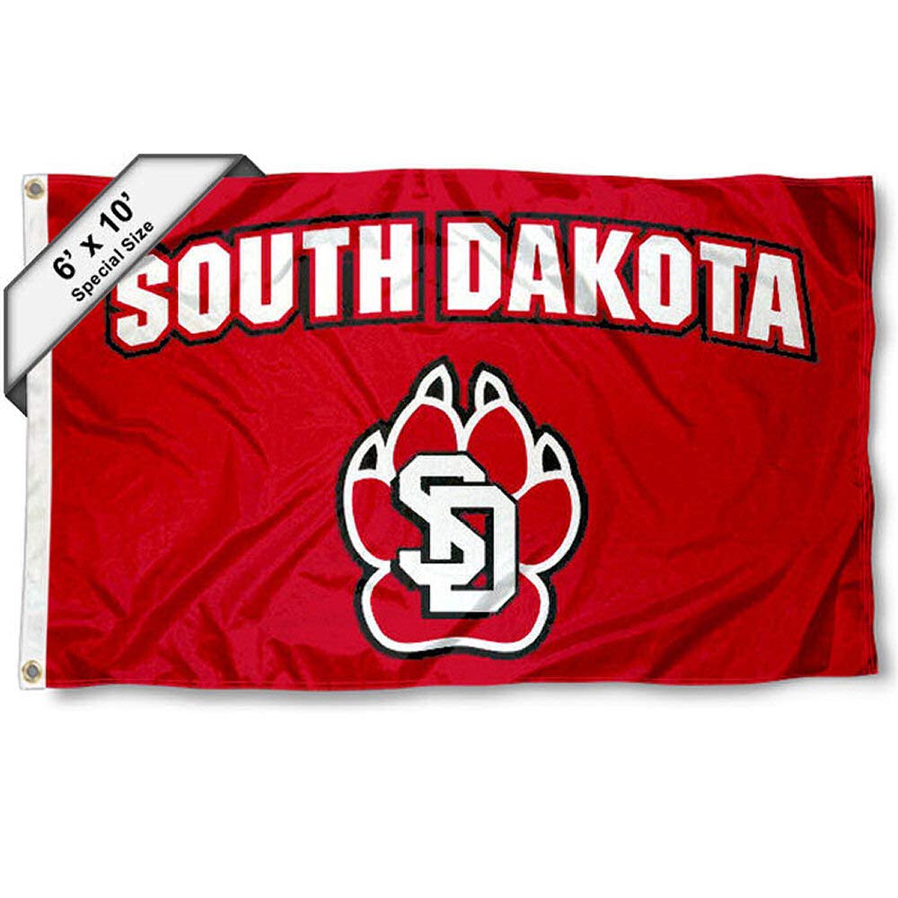 College Flags & Banners Co. South Dakota Coyotes 6x10 Feet Flag - Sports Collectibles, Sports Memorabilia, Sports Fan Shop, Sports Gifts