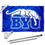 Brigham Young Cougars Vintage Flag with Pole and Bracket Complete Set - Sports Collectibles, Sports Memorabilia, Sports Fan Shop, Sports Gifts