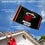 WinCraft Miami Heat Flag Pole and Bracket Set - Sports Collectibles, Sports Memorabilia, Sports Fan Shop, Sports Gifts
