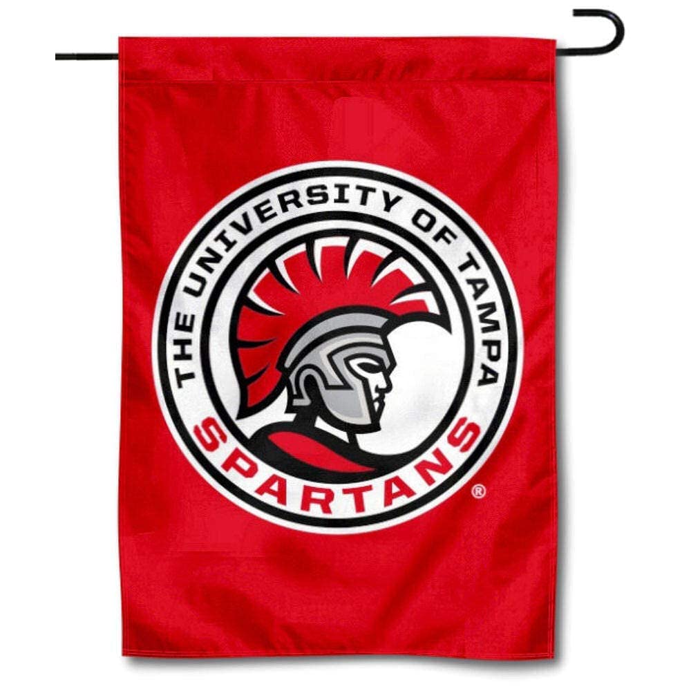 College Flags & Banners Co. Tampa Spartans Garden Flag and USA Flag Stand Pole Holder Set - Sports Collectibles, Sports Memorabilia, Sports Fan Shop, Sports Gifts
