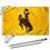 College Flags & Banners Co. Wyoming Cowboys Gold Flag and Pole Bracket Mount Bundle - Sports Collectibles, Sports Memorabilia, Sports Fan Shop, Sports Gifts