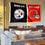 WinCraft Pittsburgh Steelers and Cleveland Browns House Divided Flag Rivalry Banner - Sports Collectibles, Sports Memorabilia, Sports Fan Shop, Sports Gifts