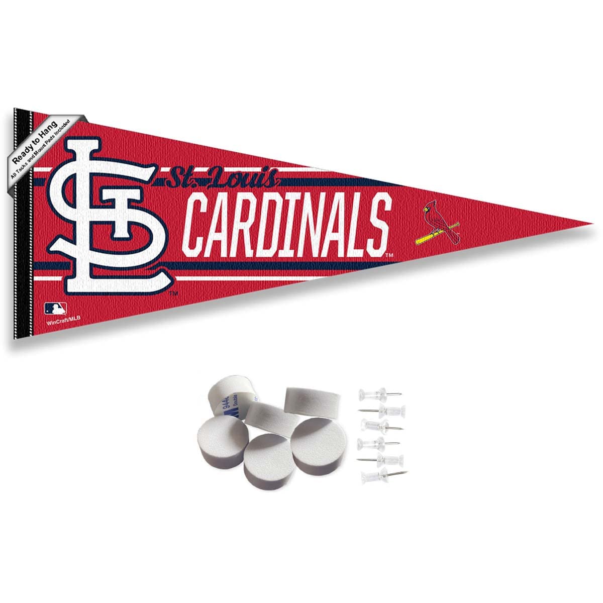 St. Louis Cardinals Pennant Banner and Wall Tack Pads - Sports Collectibles, Sports Memorabilia, Sports Fan Shop, Sports Gifts