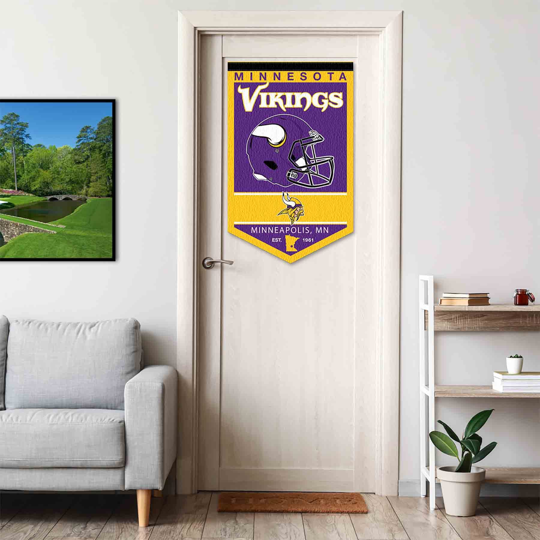 WinCraft Minnesota Vikings Heritage History Banner Pennant - Sports Collectibles, Sports Memorabilia, Sports Fan Shop, Sports Gifts