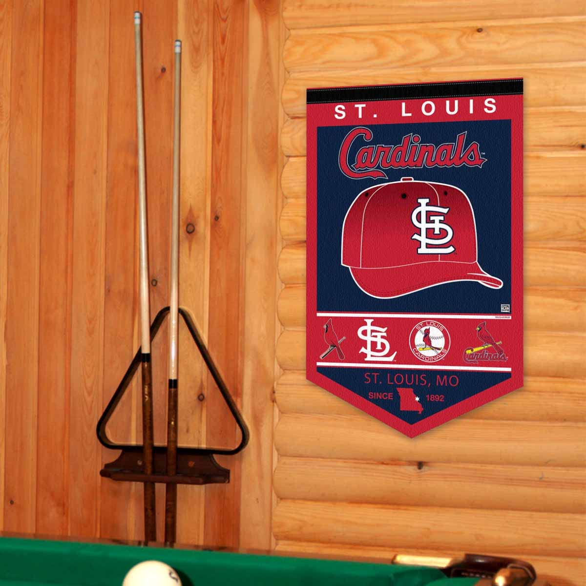WinCraft St. Louis Cardinals Heritage History Banner Pennant - Sports Collectibles, Sports Memorabilia, Sports Fan Shop, Sports Gifts