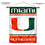 College Flags & Banners Co. Miami Hurricanes Double Sided Banner and Wood Pole Set - Sports Collectibles, Sports Memorabilia, Sports Fan Shop, Sports Gifts