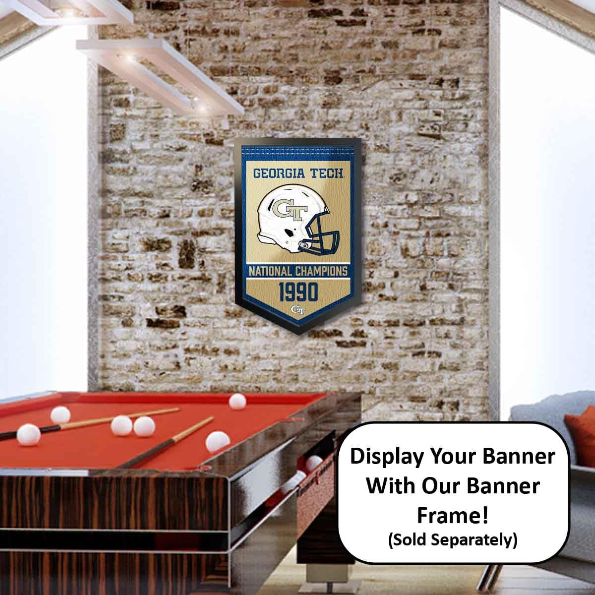 Georgia Tech Yellow Jackets Football National Champions Banner - Sports Collectibles, Sports Memorabilia, Sports Fan Shop, Sports Gifts