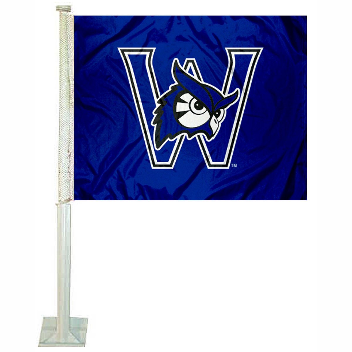 College Flags & Banners Co. Westfield State Owls Car Flag - Sports Collectibles, Sports Memorabilia, Sports Fan Shop, Sports Gifts