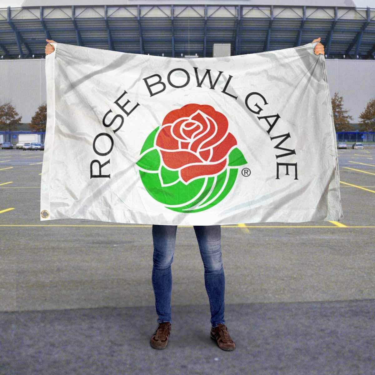 Rose Bowl Logo Flag Large 3x5 - Sports Collectibles, Sports Memorabilia, Sports Fan Shop, Sports Gifts