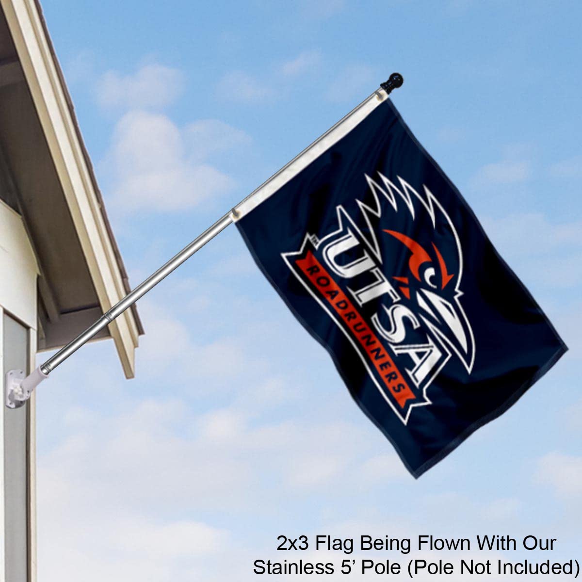College Flags & Banners Co. Texas San Antonio Roadrunners Small 2x3 Foot Flag - Sports Collectibles, Sports Memorabilia, Sports Fan Shop, Sports Gifts