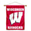 Wisconsin Badgers Double Sided House Flag and Wood Banner Pole Set - Sports Collectibles, Sports Memorabilia, Sports Fan Shop, Sports Gifts