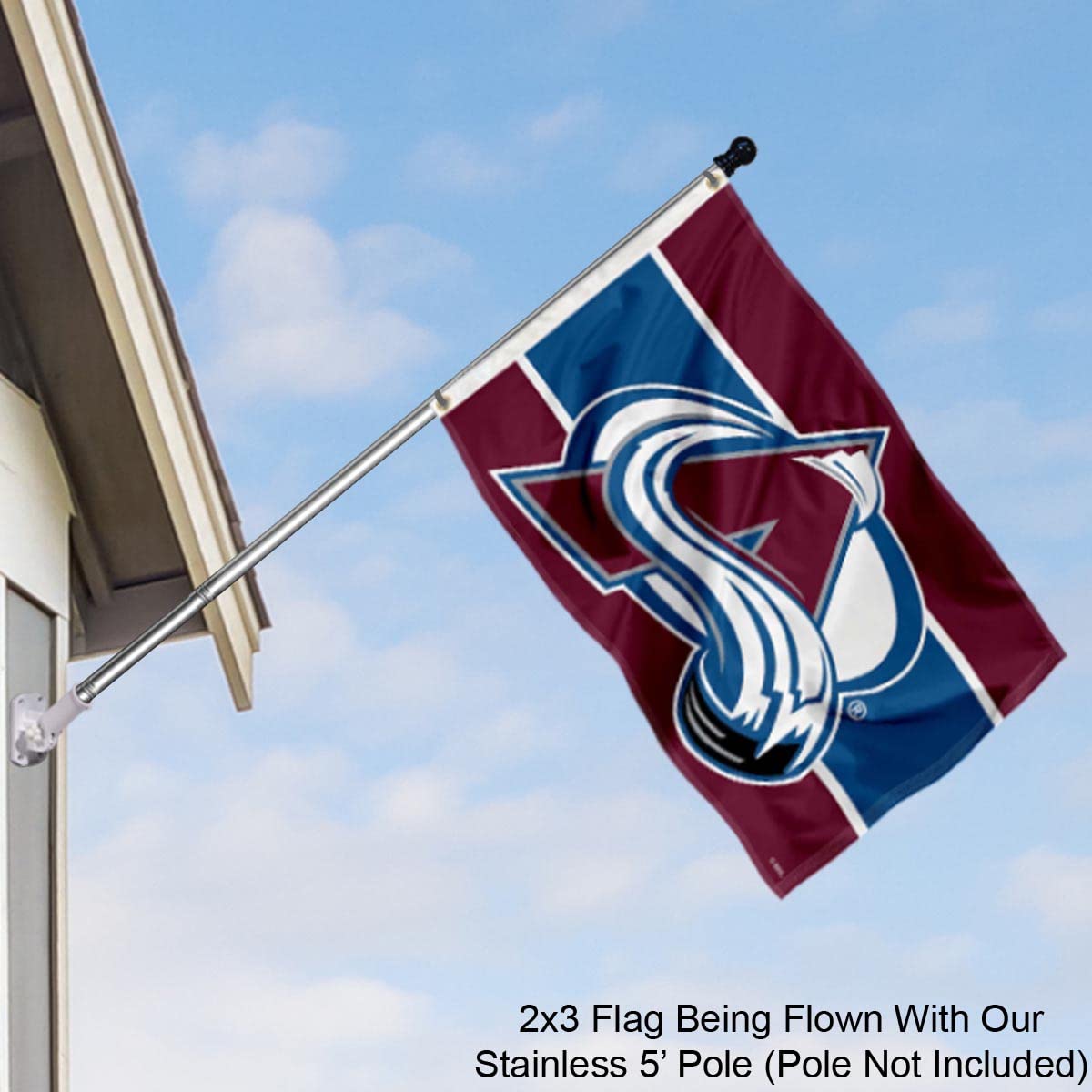 WinCraft Colorado Avalanche Small 2x3 Foot Banner Flag - Sports Collectibles, Sports Memorabilia, Sports Fan Shop, Sports Gifts