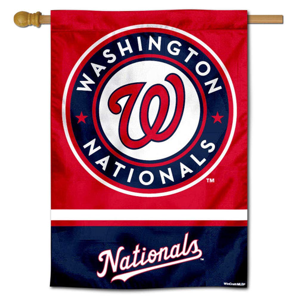 WinCraft Washington Nationals Double Sided House Flag - Sports Collectibles, Sports Memorabilia, Sports Fan Shop, Sports Gifts