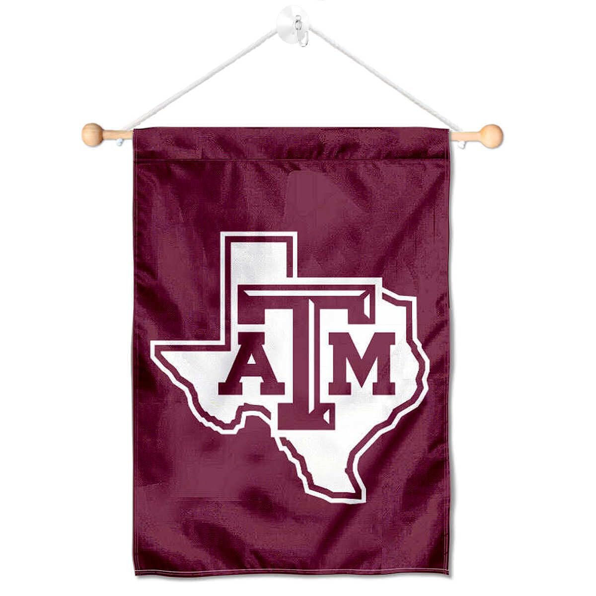 Texas A&M Aggies Lone Star Banner for Windows Doors and Walls - Sports Collectibles, Sports Memorabilia, Sports Fan Shop, Sports Gifts