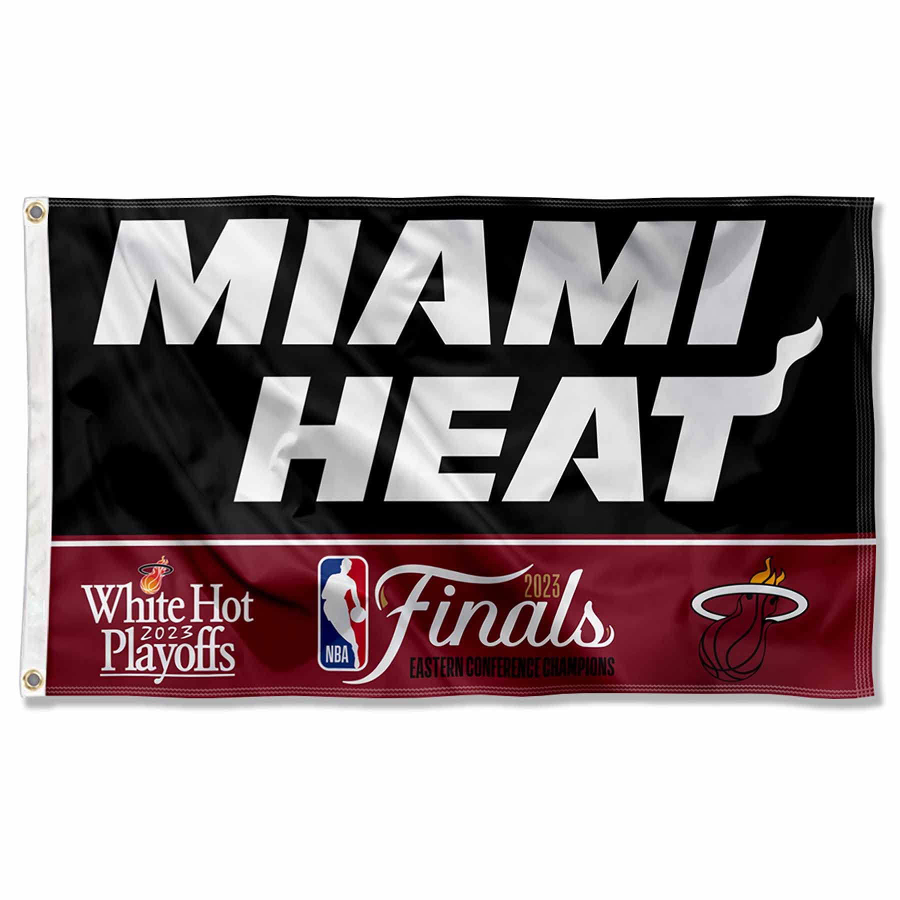 WinCraft Miami Heat 2023 Finals Bound Banner Flag - Sports Collectibles, Sports Memorabilia, Sports Fan Shop, Sports Gifts