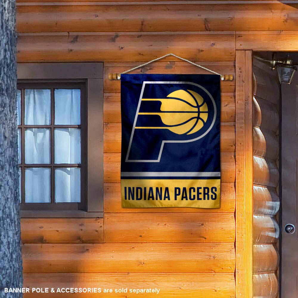WinCraft Indiana Pacers Double Sided House Banner Flag - Sports Collectibles, Sports Memorabilia, Sports Fan Shop, Sports Gifts