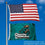 Coastal Carolina Chanticleers Small 2'x3' Flag and USA 3x5 Flag Set - Sports Collectibles, Sports Memorabilia, Sports Fan Shop, Sports Gifts