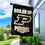Purdue Boiler Up Logo House Flag with Flag Pole Set - Sports Collectibles, Sports Memorabilia, Sports Fan Shop, Sports Gifts