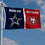 WinCraft Cowboys and 49ers House Divided Flag Rivalry Banner - Sports Collectibles, Sports Memorabilia, Sports Fan Shop, Sports Gifts