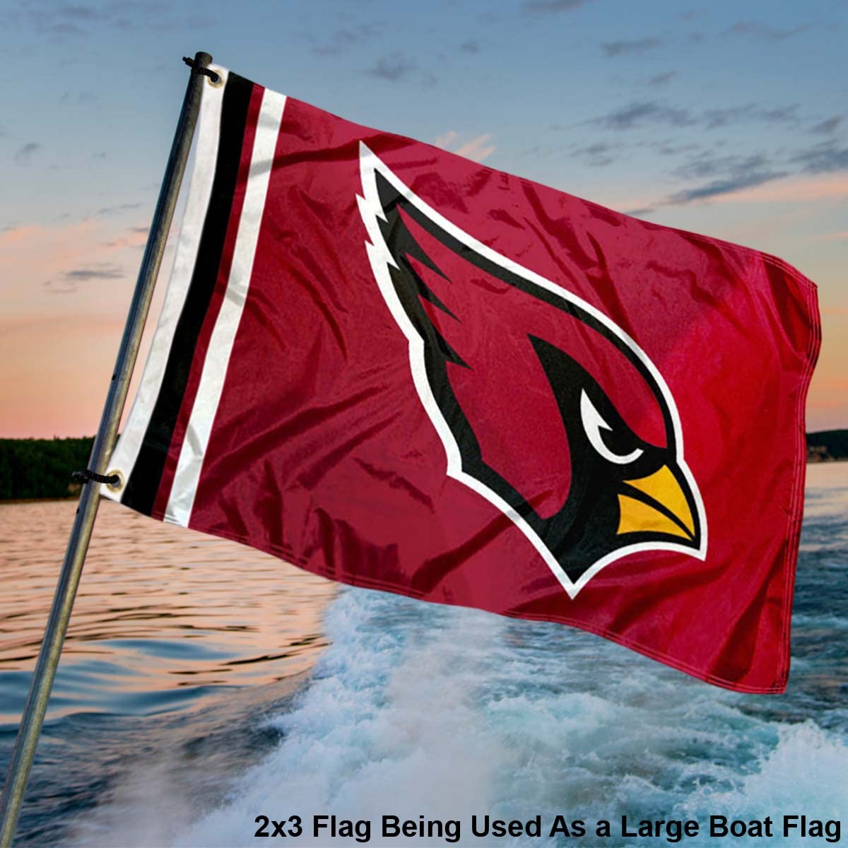 WinCraft Arizona Cardinals 2x3 Feet Flag - Sports Collectibles, Sports Memorabilia, Sports Fan Shop, Sports Gifts