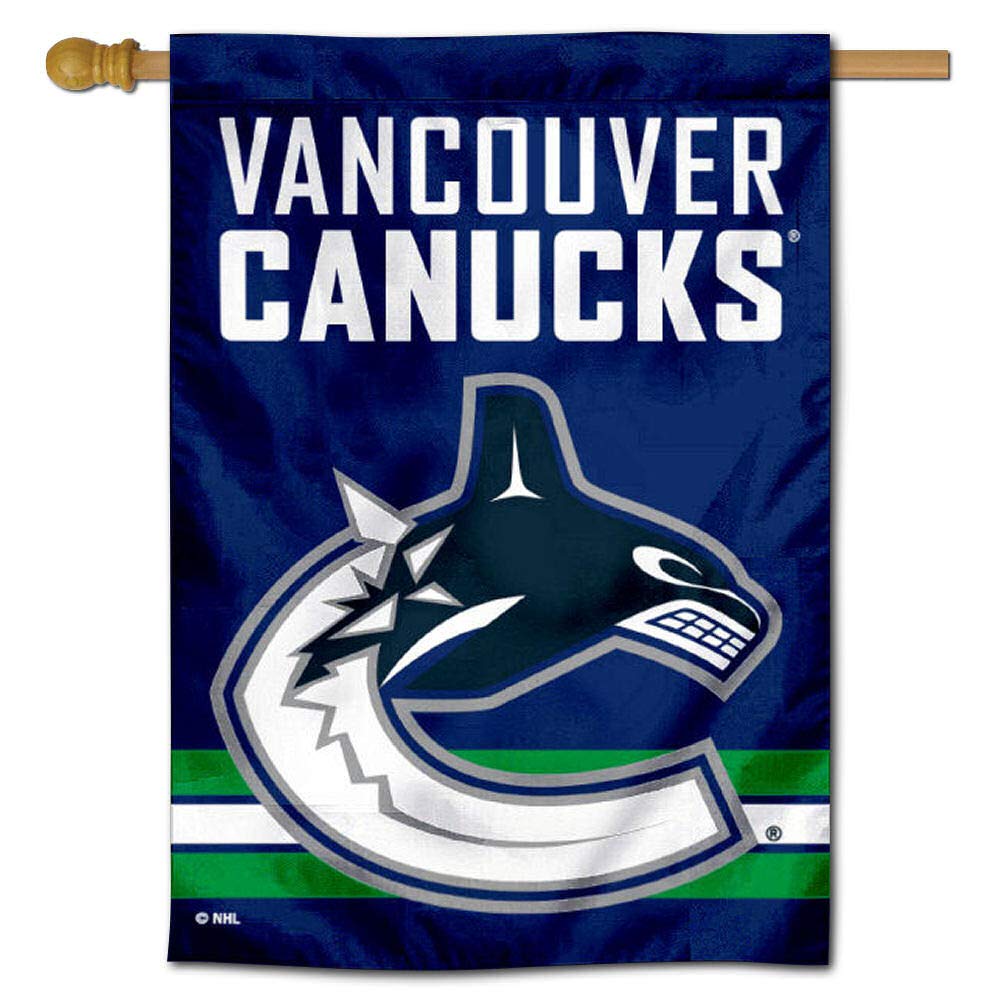 WinCraft Vancouver Canucks Double Sided Banner House Flag - Sports Collectibles, Sports Memorabilia, Sports Fan Shop, Sports Gifts
