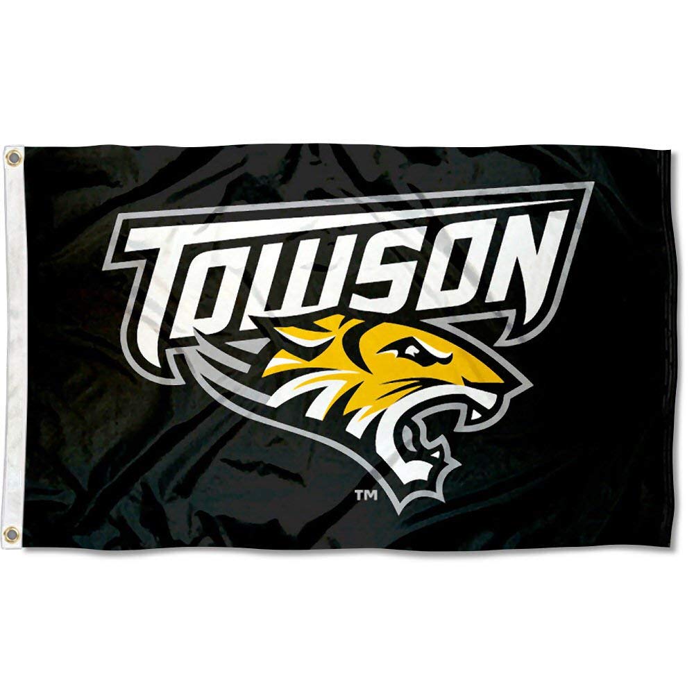Towson University 3x5 Flag and USA 3x5 Flag Set - Sports Collectibles, Sports Memorabilia, Sports Fan Shop, Sports Gifts