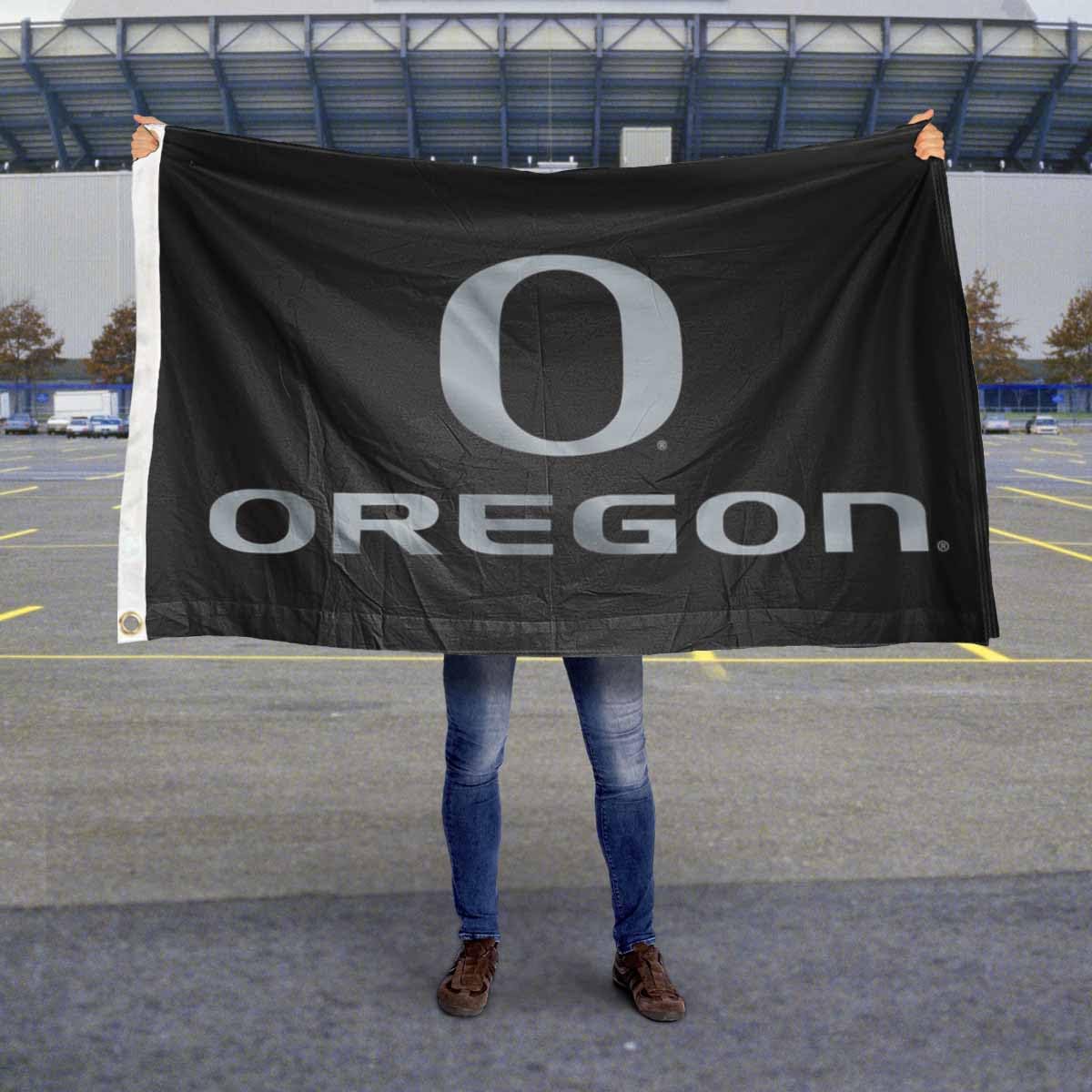 WinCraft Oregon Black 3x5 Banner Flag - Sports Collectibles, Sports Memorabilia, Sports Fan Shop, Sports Gifts