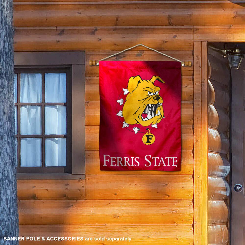Ferris State Bulldogs House Flag Banner - Sports Collectibles, Sports Memorabilia, Sports Fan Shop, Sports Gifts
