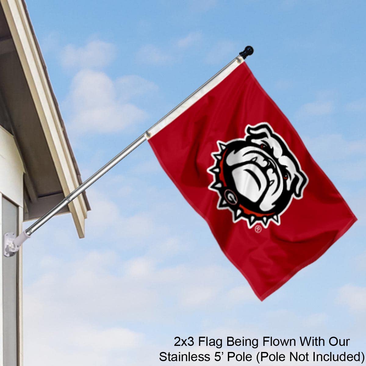 College Flags & Banners Co. Georgia Bulldogs Small 2x3 Foot Flag - Sports Collectibles, Sports Memorabilia, Sports Fan Shop, Sports Gifts