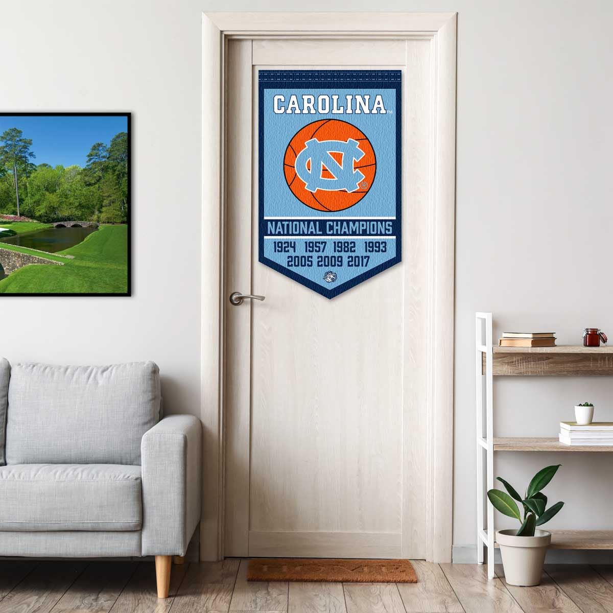 North Carolina Tar Heels Basketball National Champions Banner - Sports Collectibles, Sports Memorabilia, Sports Fan Shop, Sports Gifts