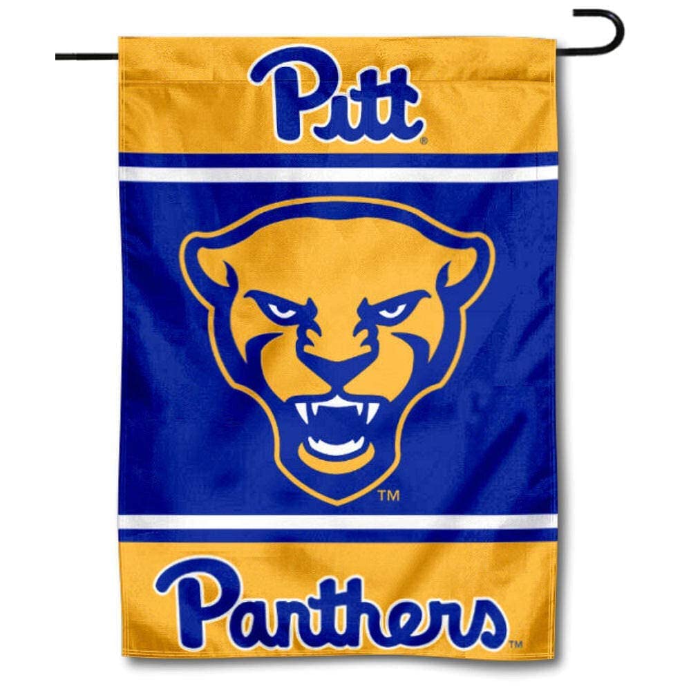 College Flags & Banners Co. Pittsburgh Panthers Garden Flag and USA Flag Stand Pole Holder Set - Sports Collectibles, Sports Memorabilia, Sports Fan Shop, Sports Gifts