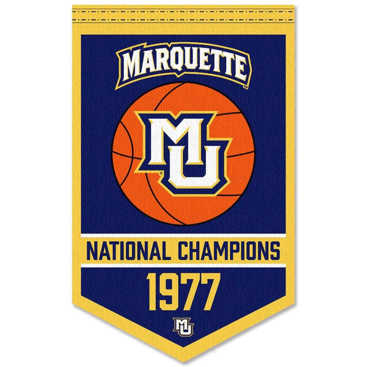 Marquette Golden Eagles Basketball National Champions Banner - Sports Collectibles, Sports Memorabilia, Sports Fan Shop, Sports Gifts