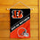 WinCraft House Divided Bengals and Browns Double Sided Garden Flag - Sports Collectibles, Sports Memorabilia, Sports Fan Shop, Sports Gifts