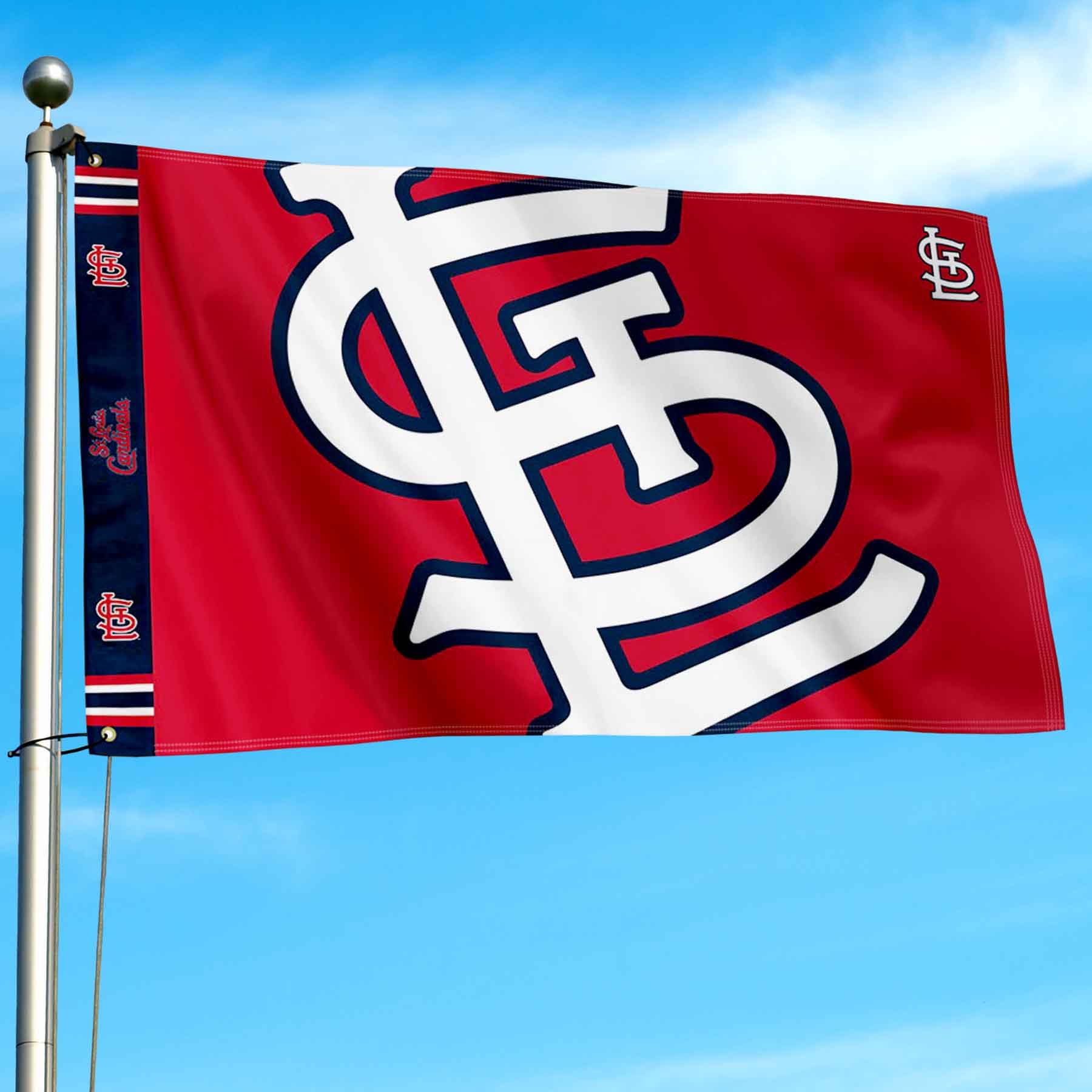 WinCraft St. Louis Cardinals Printed Header Flag 3x5 Banner - Sports Collectibles, Sports Memorabilia, Sports Fan Shop, Sports Gifts