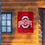 Ohio State Buckeyes Red Athletic Logo Double Sided House Banner Flag - Sports Collectibles, Sports Memorabilia, Sports Fan Shop, Sports Gifts