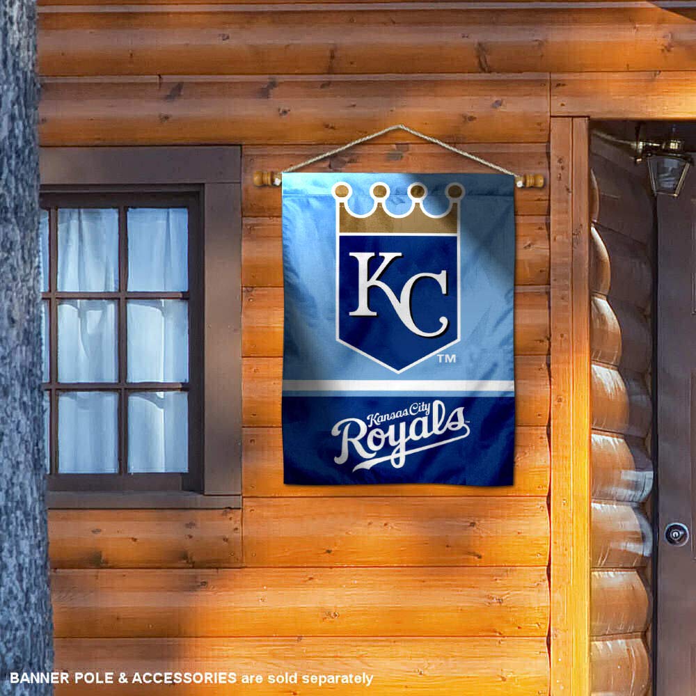 WinCraft KC Royals Two Sided House Flag - Sports Collectibles, Sports Memorabilia, Sports Fan Shop, Sports Gifts