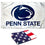 College Flags & Banners Co. Penn State University White Flag and USA 3x5 Flag Set - Sports Collectibles, Sports Memorabilia, Sports Fan Shop, Sports Gifts