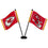 WinCraft Kansas City Chiefs Desk and Table Top Flags - Sports Collectibles, Sports Memorabilia, Sports Fan Shop, Sports Gifts