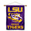 Louisiana State University House Flag and Wood Banner Pole Set - Sports Collectibles, Sports Memorabilia, Sports Fan Shop, Sports Gifts