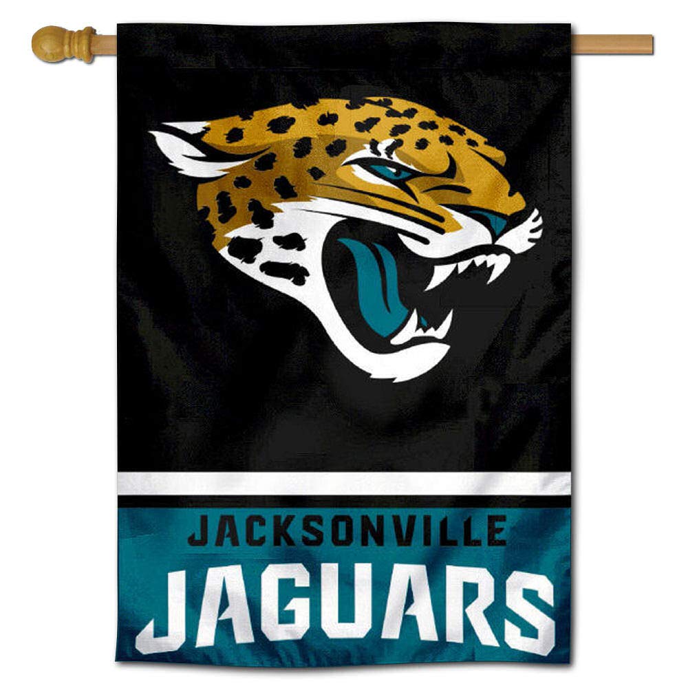 WinCraft Jacksonville Jaguars Two Sided House Flag - Sports Collectibles, Sports Memorabilia, Sports Fan Shop, Sports Gifts