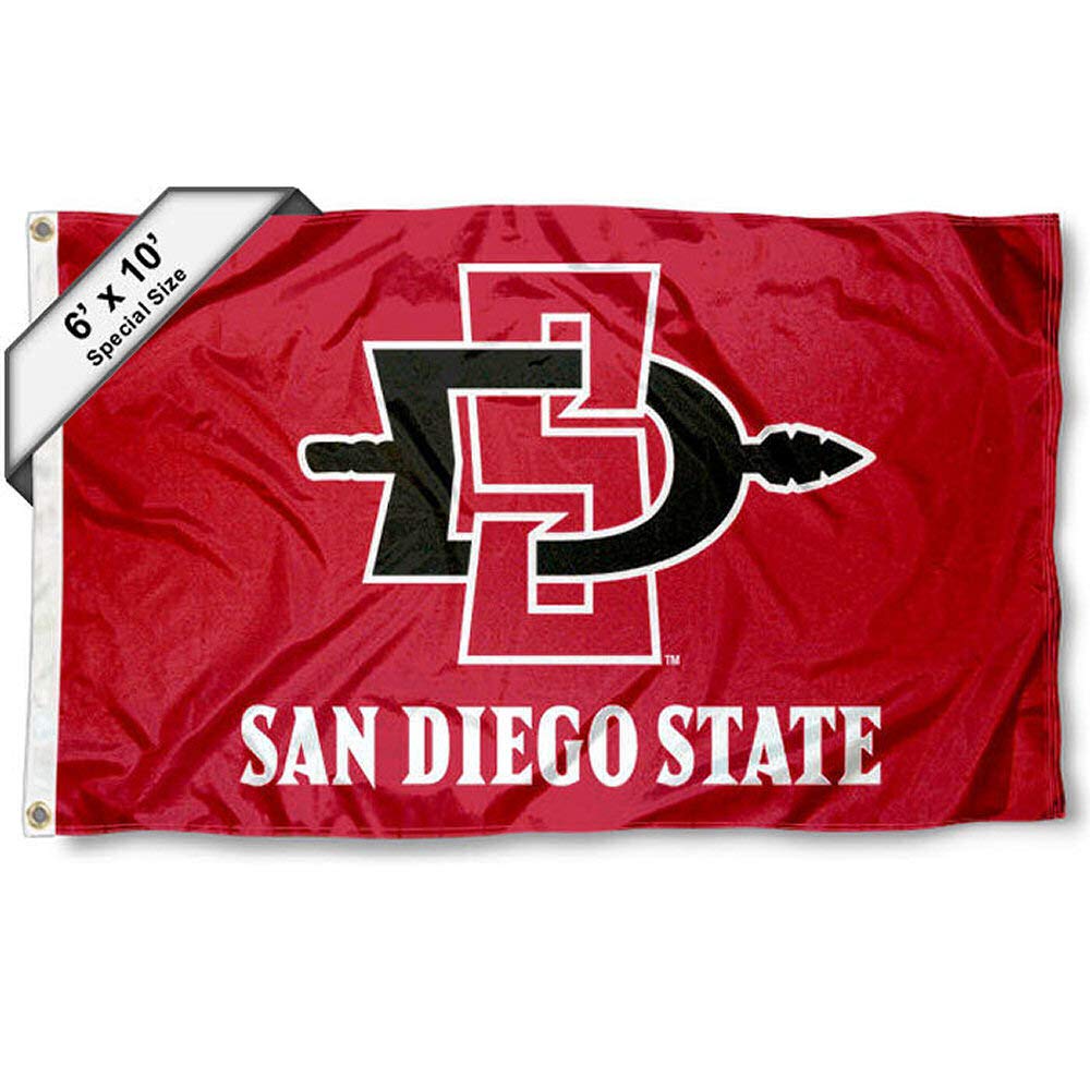 College Flags & Banners Co. San Diego State Aztecs 6x10 Feet Flag - Sports Collectibles, Sports Memorabilia, Sports Fan Shop, Sports Gifts