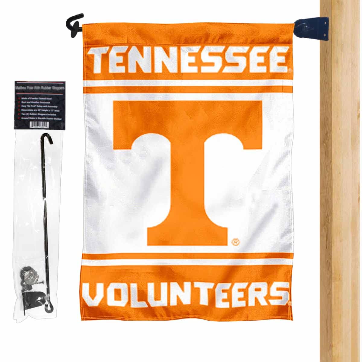Tennessee Vols Garden Flag and Mailbox Post Pole Mount Holder Set - Sports Collectibles, Sports Memorabilia, Sports Fan Shop, Sports Gifts