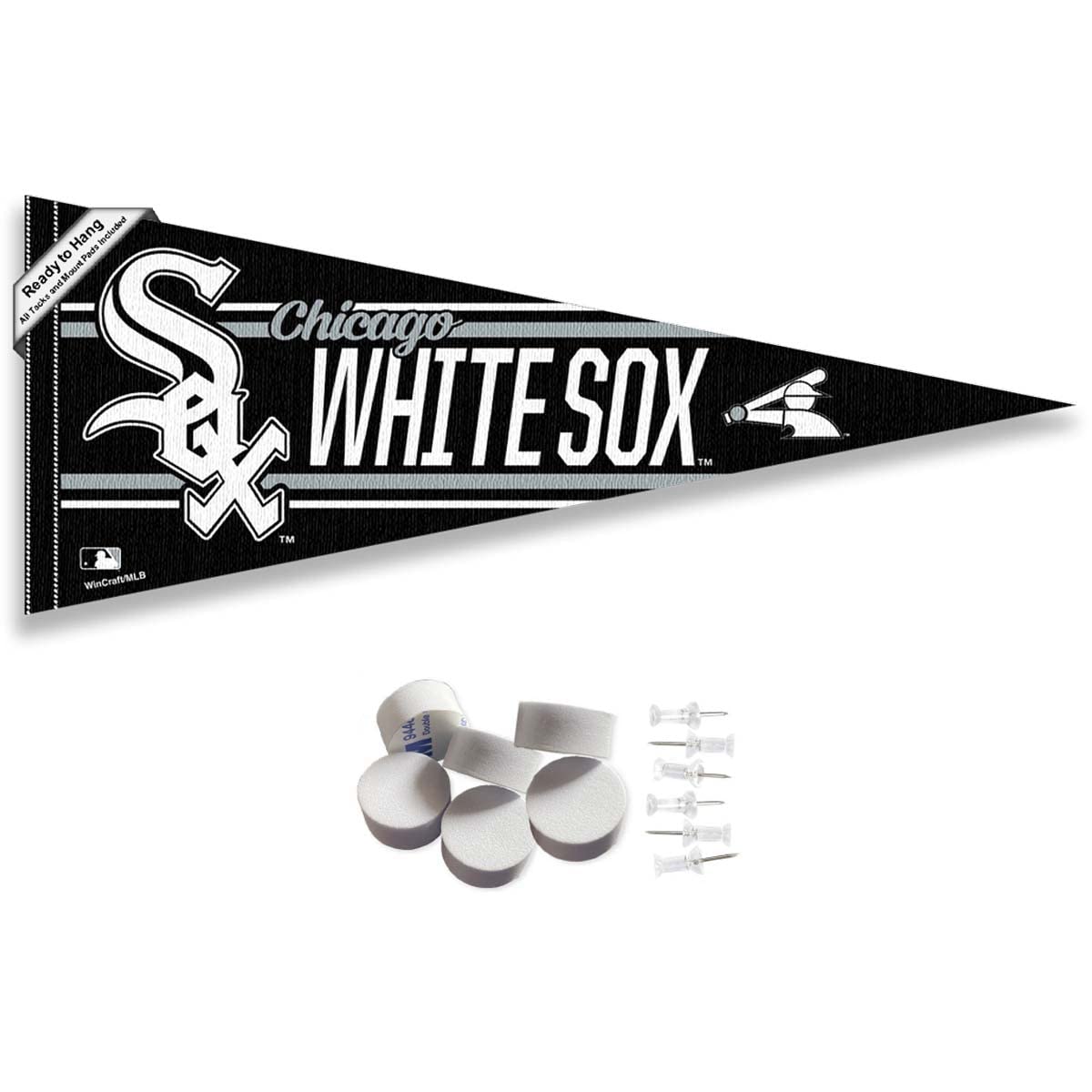 Chicago White Sox Pennant Banner and Wall Tack Pads - Sports Collectibles, Sports Memorabilia, Sports Fan Shop, Sports Gifts