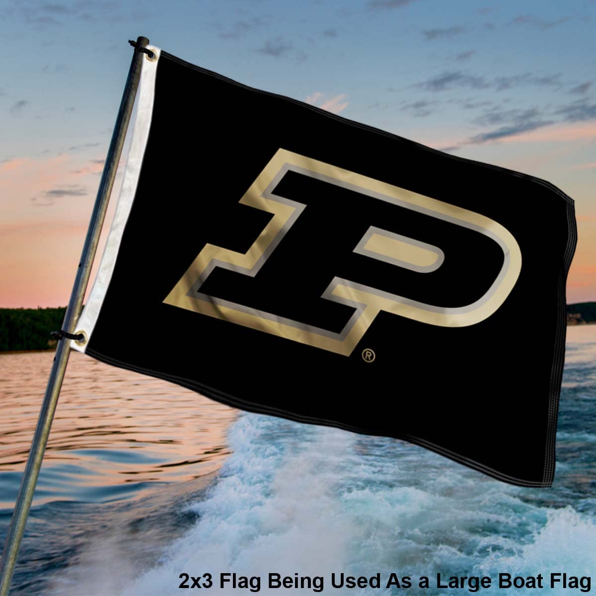 College Flags & Banners Co. Purdue Boilermakers Small 2x3 Foot Flag - Sports Collectibles, Sports Memorabilia, Sports Fan Shop, Sports Gifts