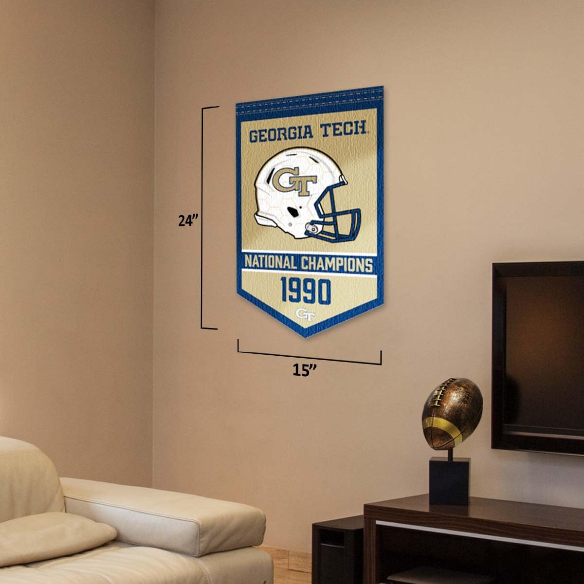 Georgia Tech Yellow Jackets Football National Champions Banner - Sports Collectibles, Sports Memorabilia, Sports Fan Shop, Sports Gifts