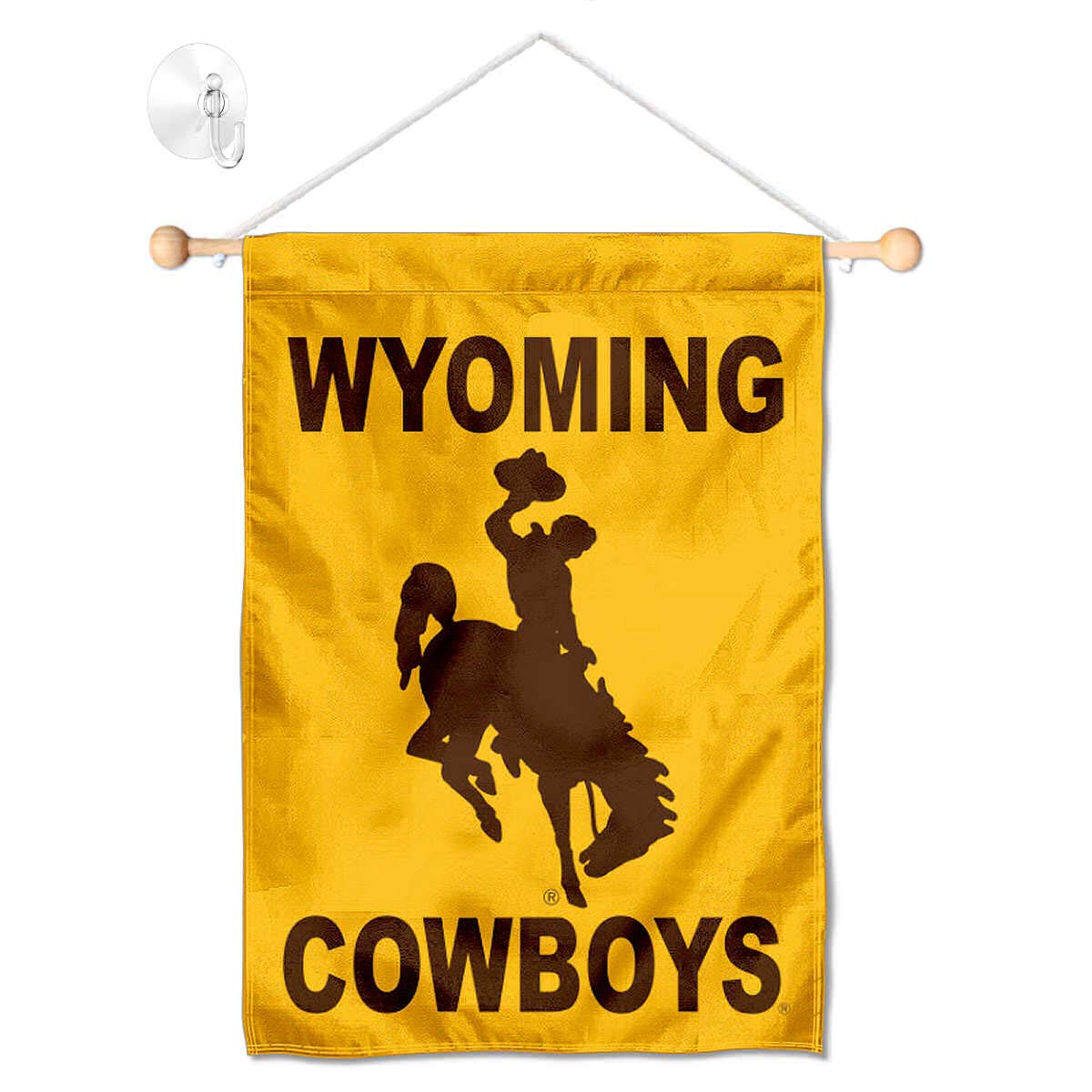 Wyoming Cowboys Banner for Windows Doors and Walls - Sports Collectibles, Sports Memorabilia, Sports Fan Shop, Sports Gifts