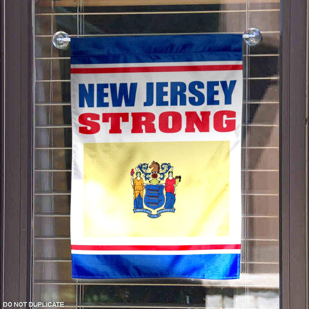Sports Flags Pennants Company New Jersey Strong USA Garden Flag - Sports Collectibles, Sports Memorabilia, Sports Fan Shop, Sports Gifts