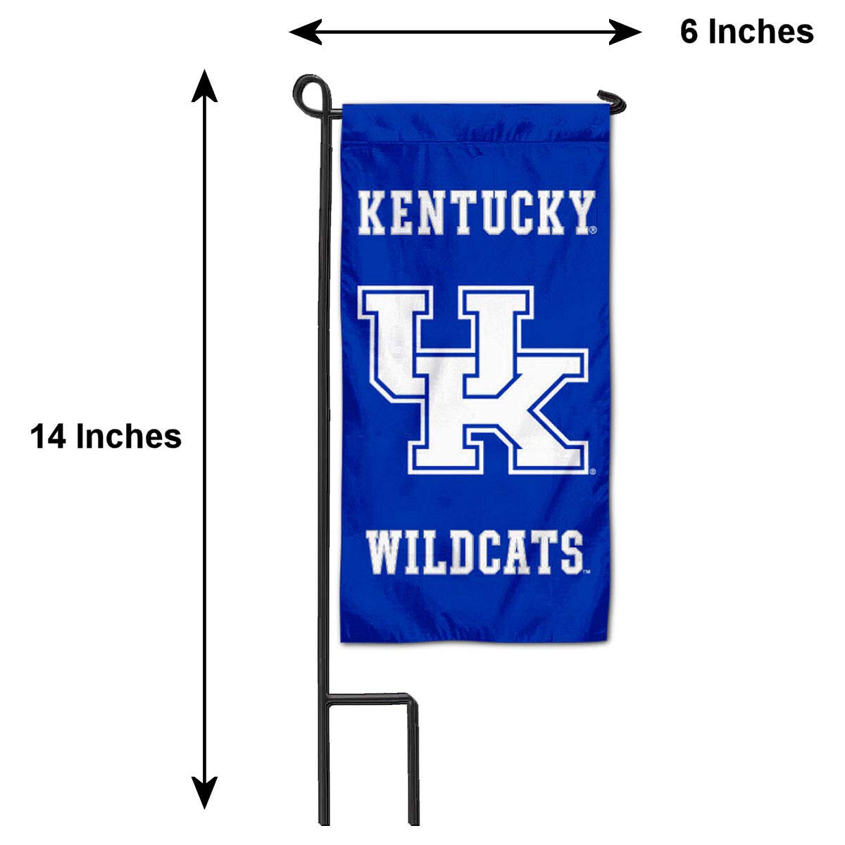College Flags & Banners Co. Kentucky Wildcats Mini Garden and Flower Pot Flag Topper - Sports Collectibles, Sports Memorabilia, Sports Fan Shop, Sports Gifts