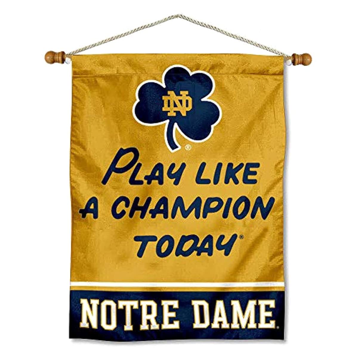 WinCraft Irish Banner with Hanging Pole - Sports Collectibles, Sports Memorabilia, Sports Fan Shop, Sports Gifts